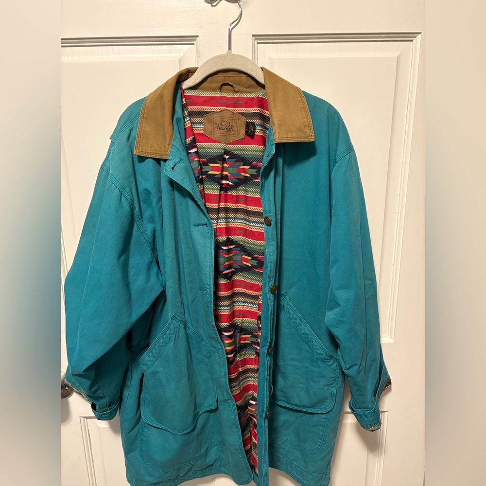 Vintage Teal Woolrich Barn Jacket - Picture 2 of 6